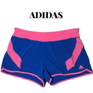 Adidas Blue/Pink “Run It” Running Shorts, Size M